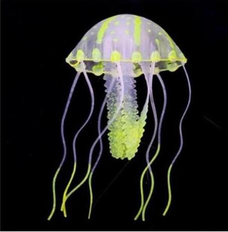 Floating Silicone Jellyfish Aquarium Ornament