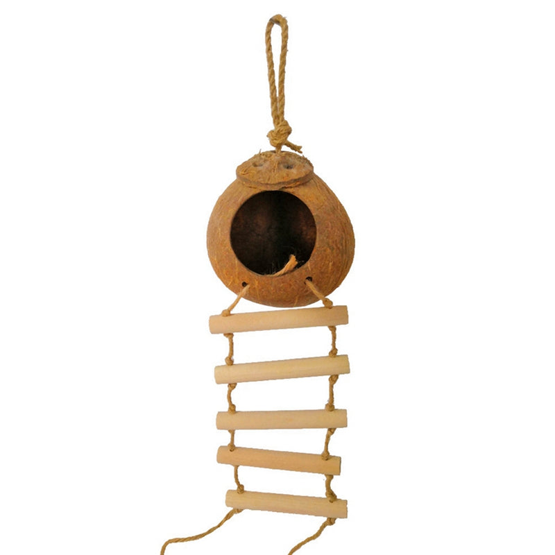 Coconut Shell Bird Nest with Ladder