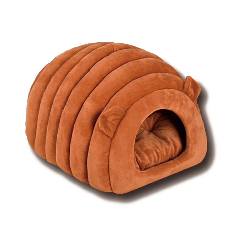 Warm Plush Cat Cave Bed