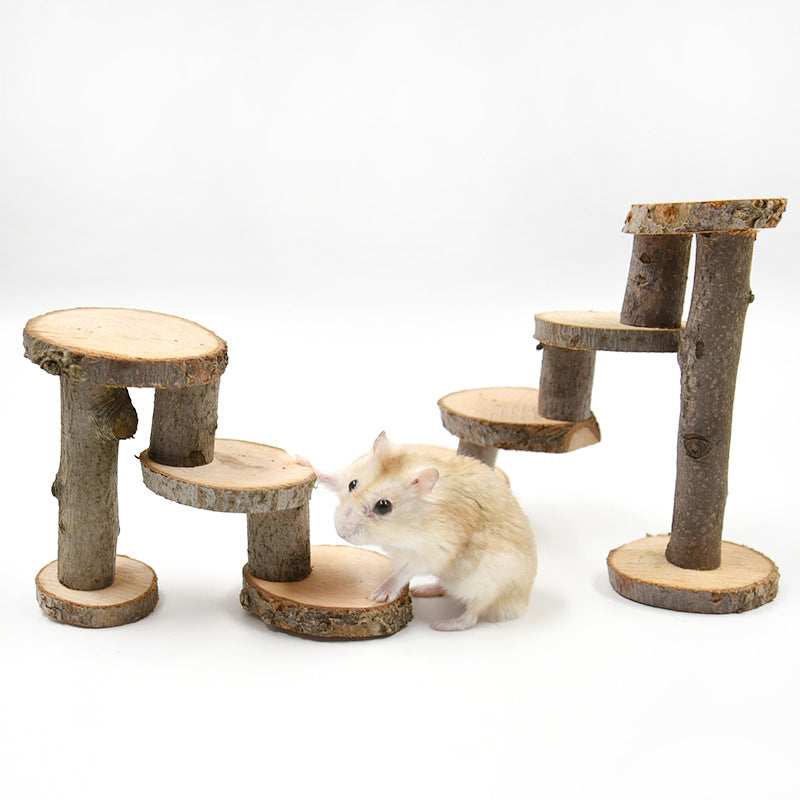 Apple-Wood Climbing Stand for Hamsters