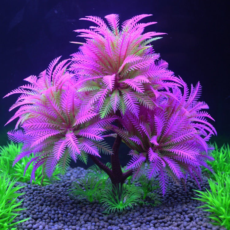 Artificial Palm Tree Aquarium Plant — 15 cm