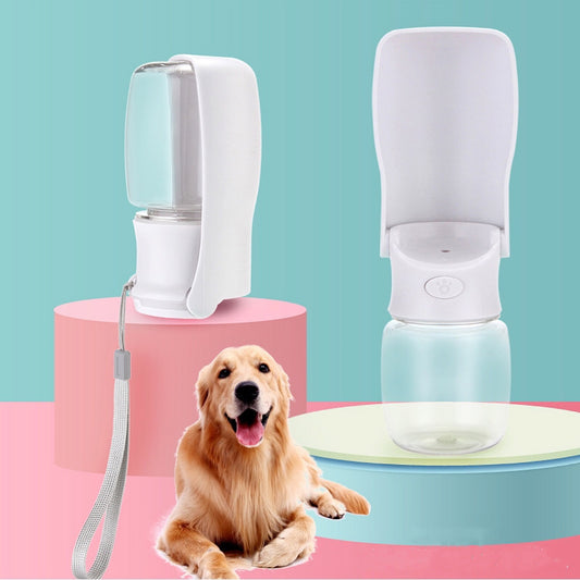 Foldable dog water bottle