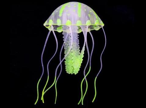 Floating Silicone Jellyfish Aquarium Ornament
