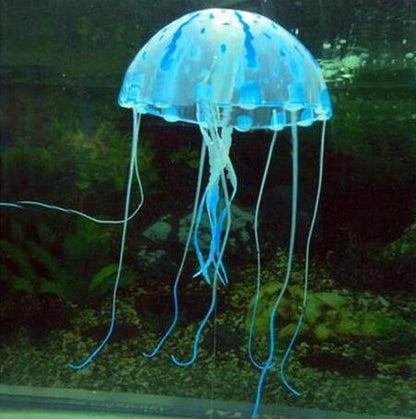 Floating Silicone Jellyfish Aquarium Ornament
