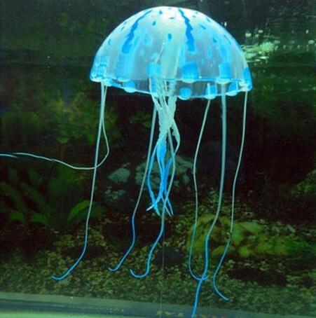 Floating Silicone Jellyfish Aquarium Ornament