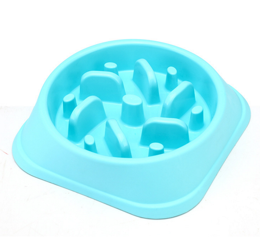 Slow feeder bowl blue