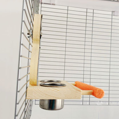 Stainless-steel bird food cup