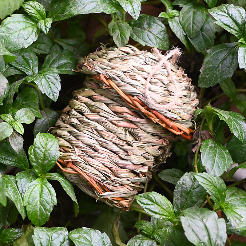 Hand-Woven Grass Bird Nest