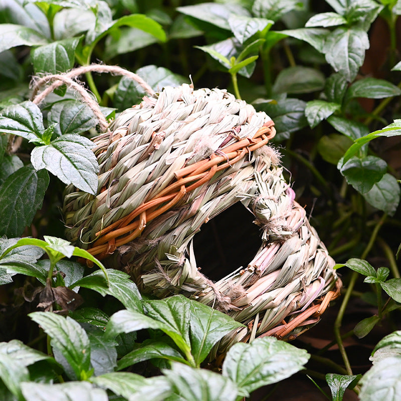 Hand-Woven Grass Bird Nest