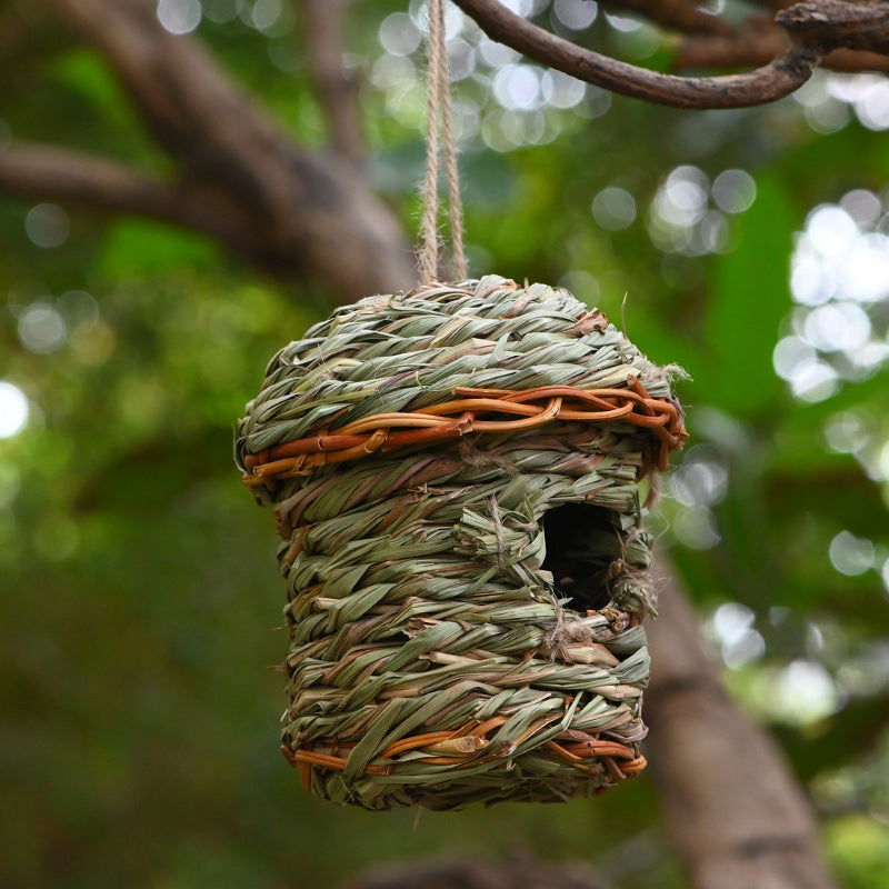Hand-Woven Grass Bird Nest