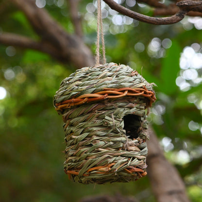 Hand-Woven Grass Bird Nest