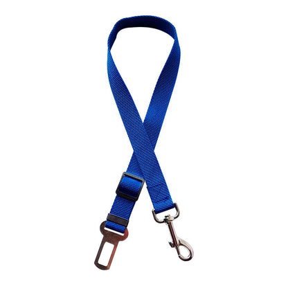 Seat belt leash, blue