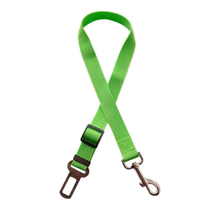 Seat belt leash, green