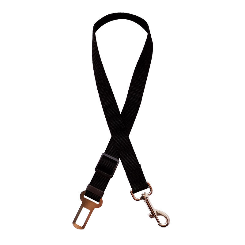 Seat belt leash, black