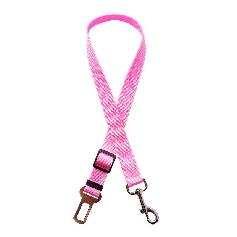 Seat belt leash, pink
