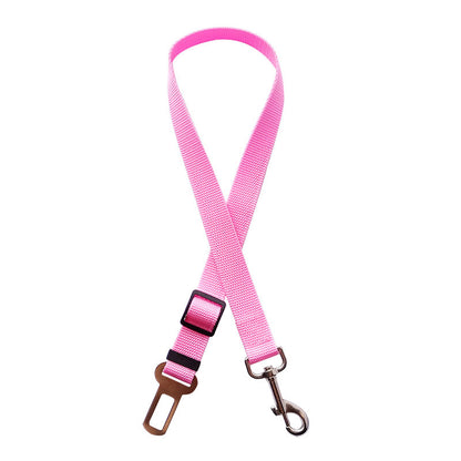 Seat belt leash, pink