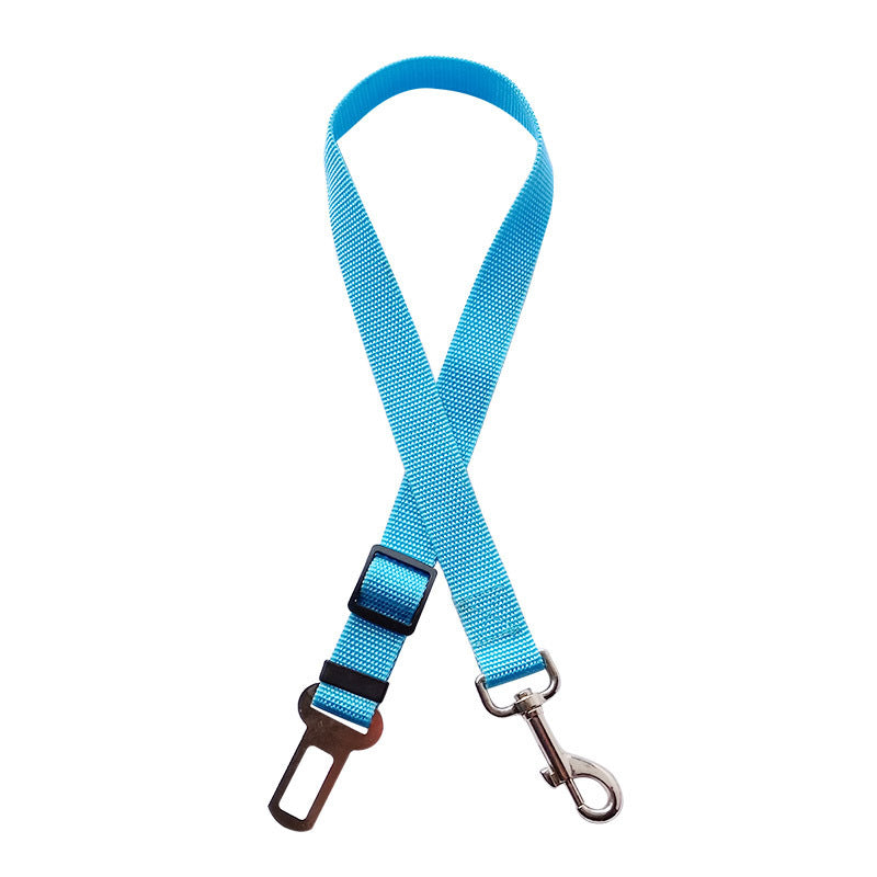 Seat belt leash, sky blue