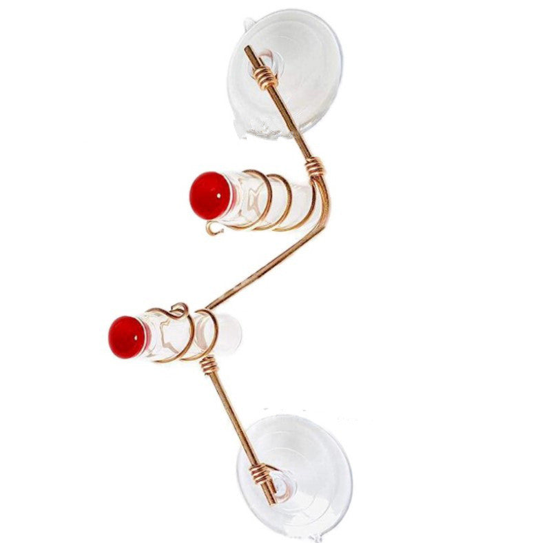 Feeder with tubes and suction cups