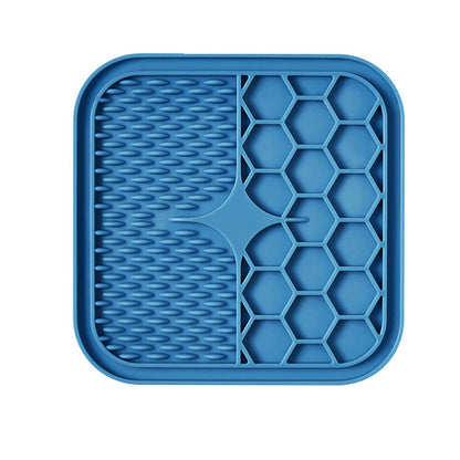 Silicone lick mat, blue