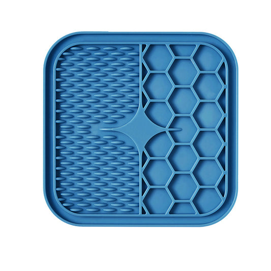 Silicone lick mat, blue
