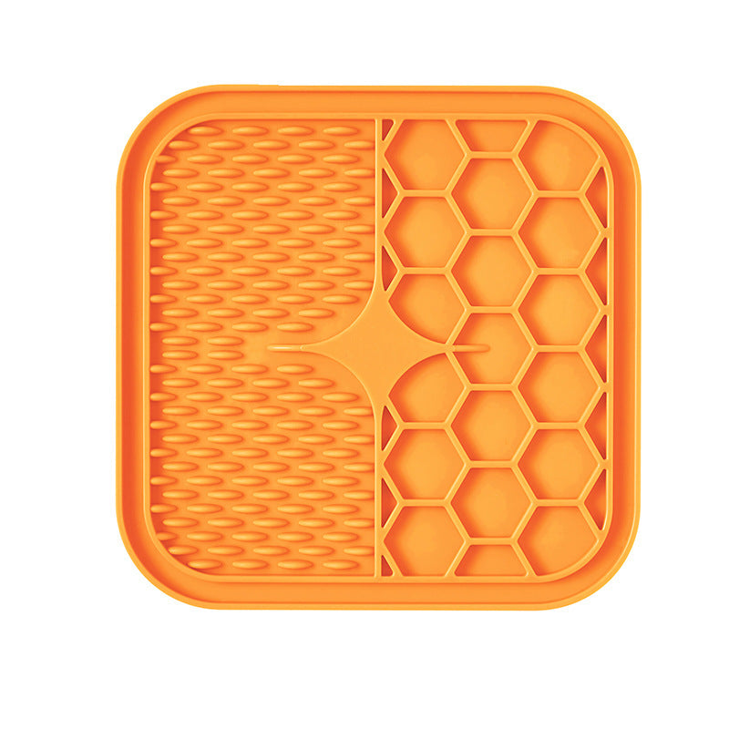 Silicone lick mat, orange