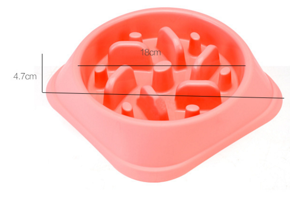 Slow feeder bowl pink