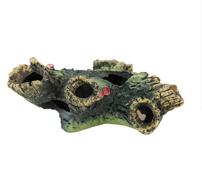 Driftwood decoration in a tank