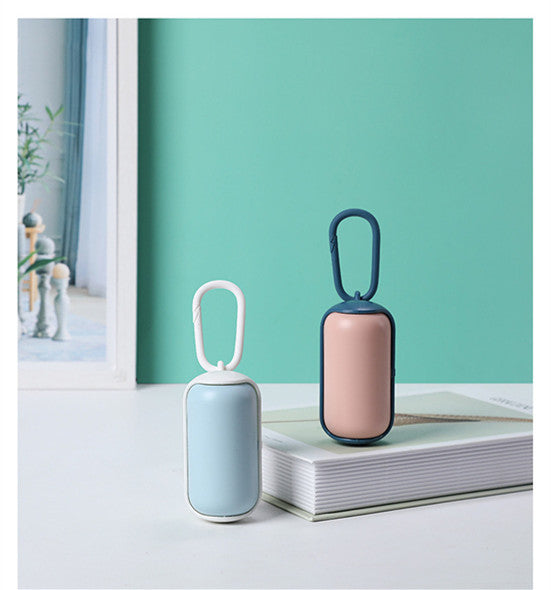 Two dispensers on a shelf