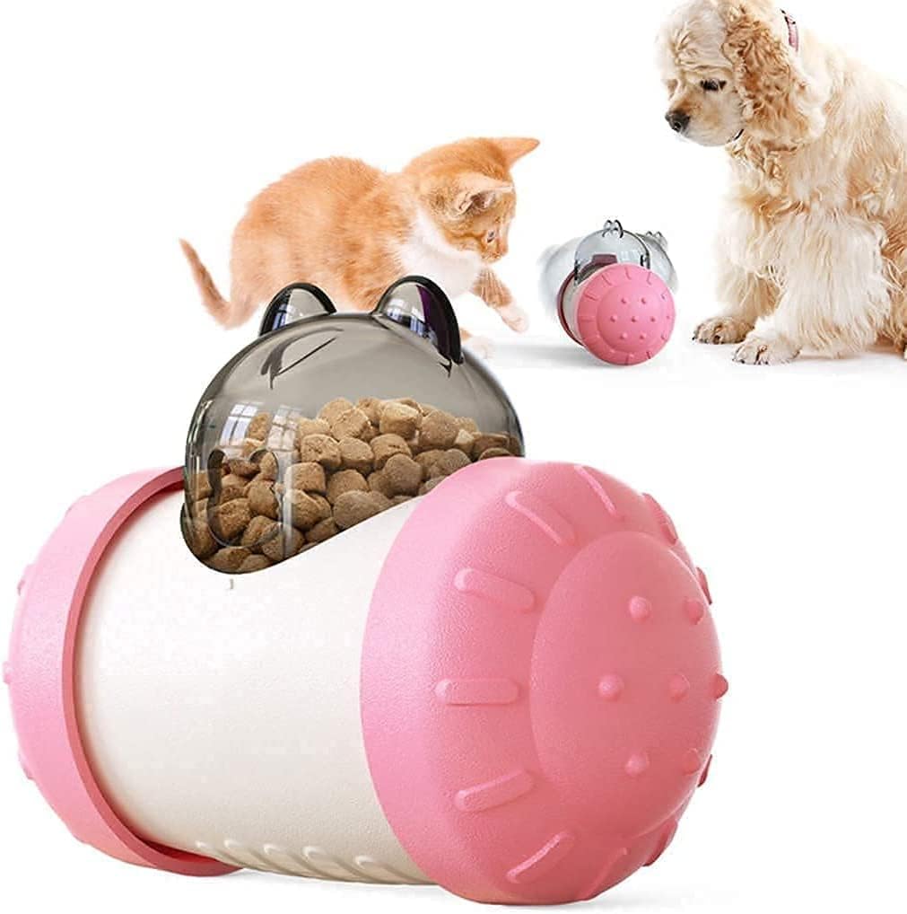 Treat-Dispensing Tumbler Toy – Pink