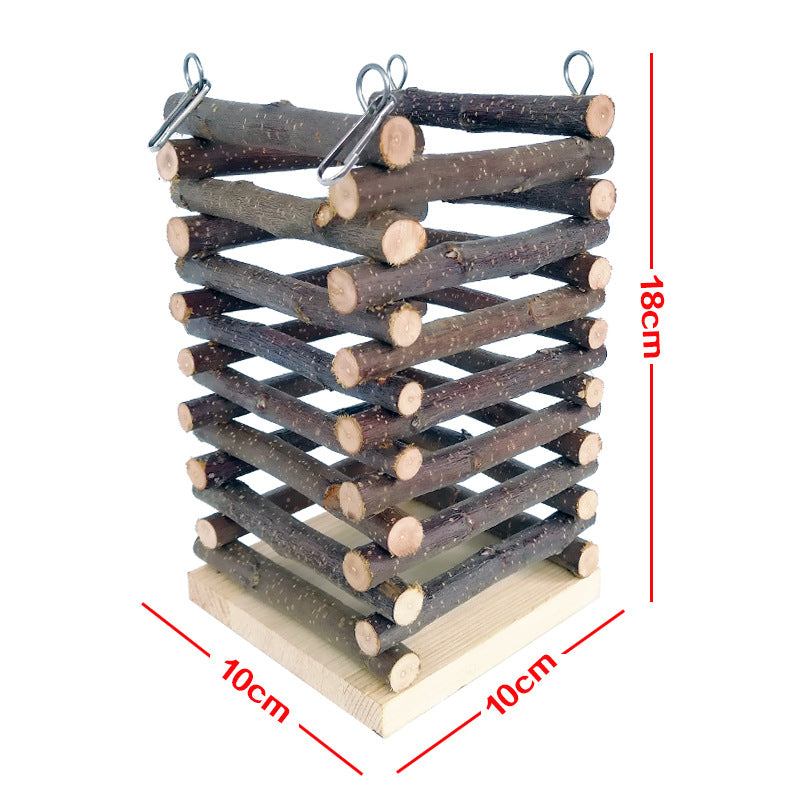 Apple-branch hay rack, 10 × 10 × 18 cm