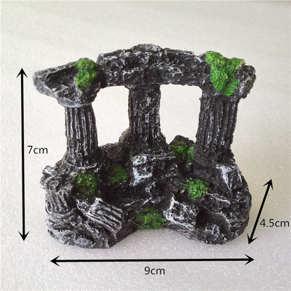 Roman Column Ruins Aquarium Hideout — 9.3 cm