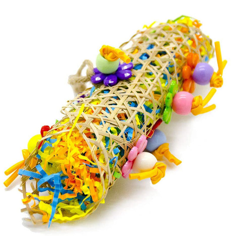 Bamboo chew toy detail