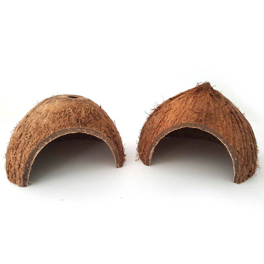 Natural Coconut Shell Caves — 2 Pack