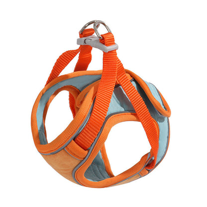 Vest-style cat harness, orange