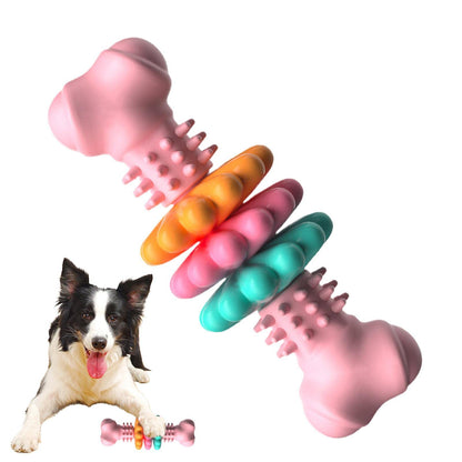 TPR Chew Bone with Spinning Rings