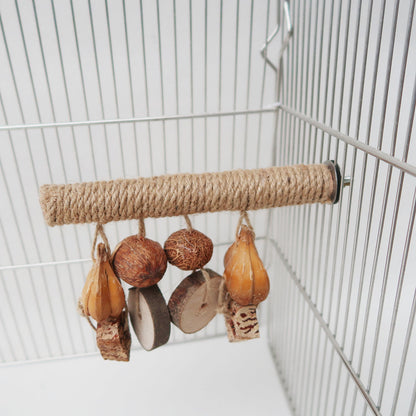 Jute Rope Perch with Natural Chews