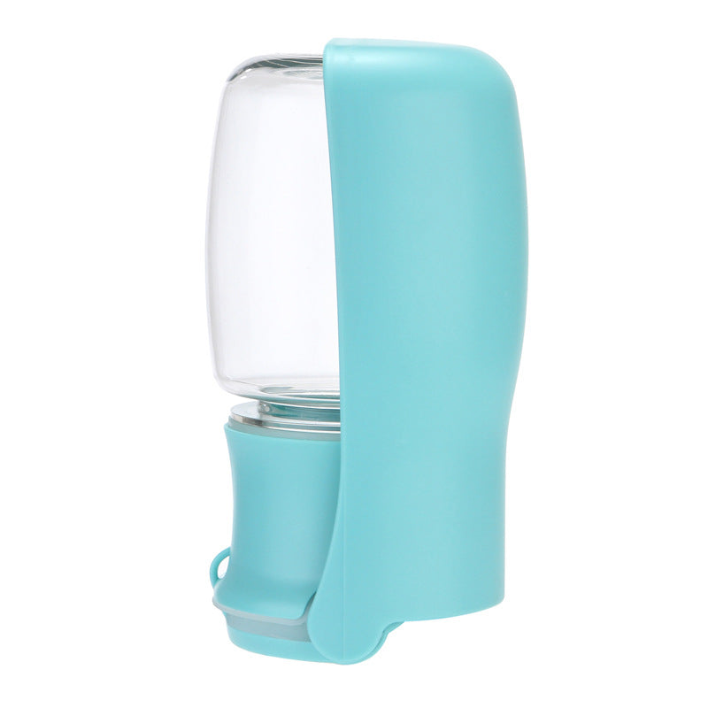 Dog water bottle blue