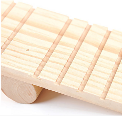 Slatted board close-up