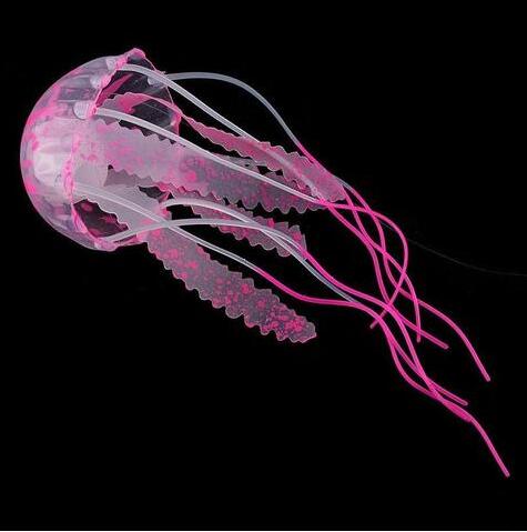 Floating Silicone Jellyfish Aquarium Ornament