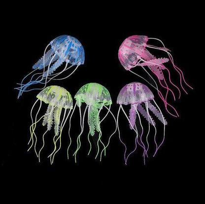 Floating Silicone Jellyfish Aquarium Ornament