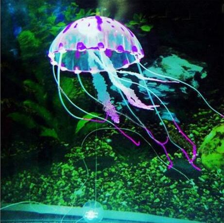 Floating Silicone Jellyfish Aquarium Ornament