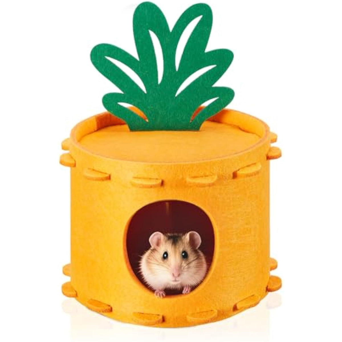 Felt Pineapple Hideout for Hamsters