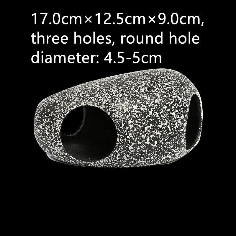 Ceramic Cichlid Stone Cave — 3 Sizes