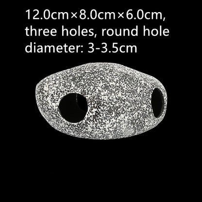 Ceramic Cichlid Stone Cave — 3 Sizes