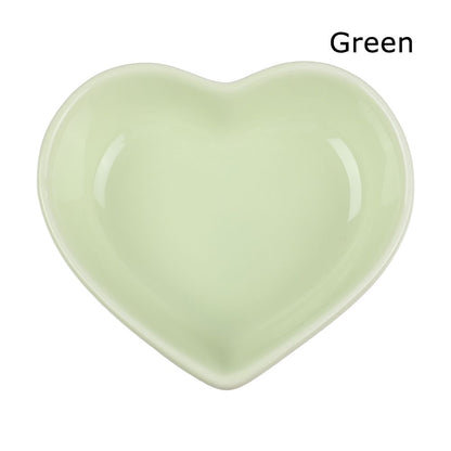 Heart-Shaped Ceramic Food Dish for Hamsters