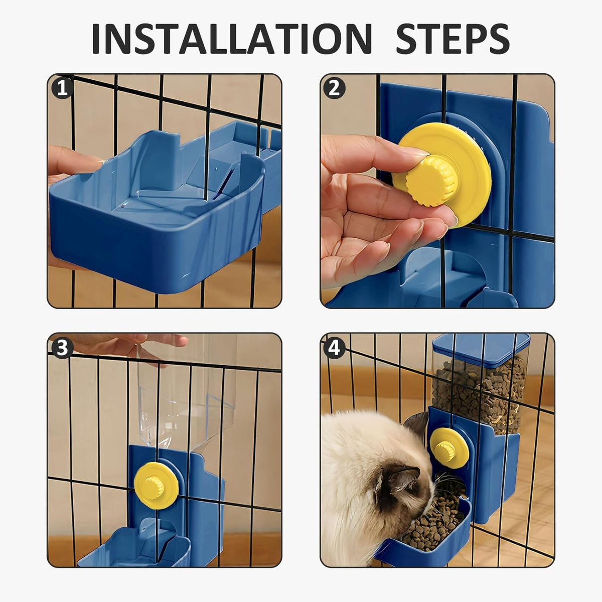 Hanging Gravity Food or Water Dispenser for Small Pets