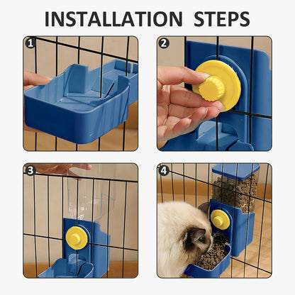 Hanging Gravity Food or Water Dispenser for Small Pets