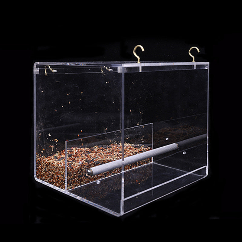 Acrylic feeder with seed