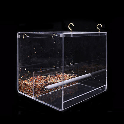 Acrylic feeder with seed
