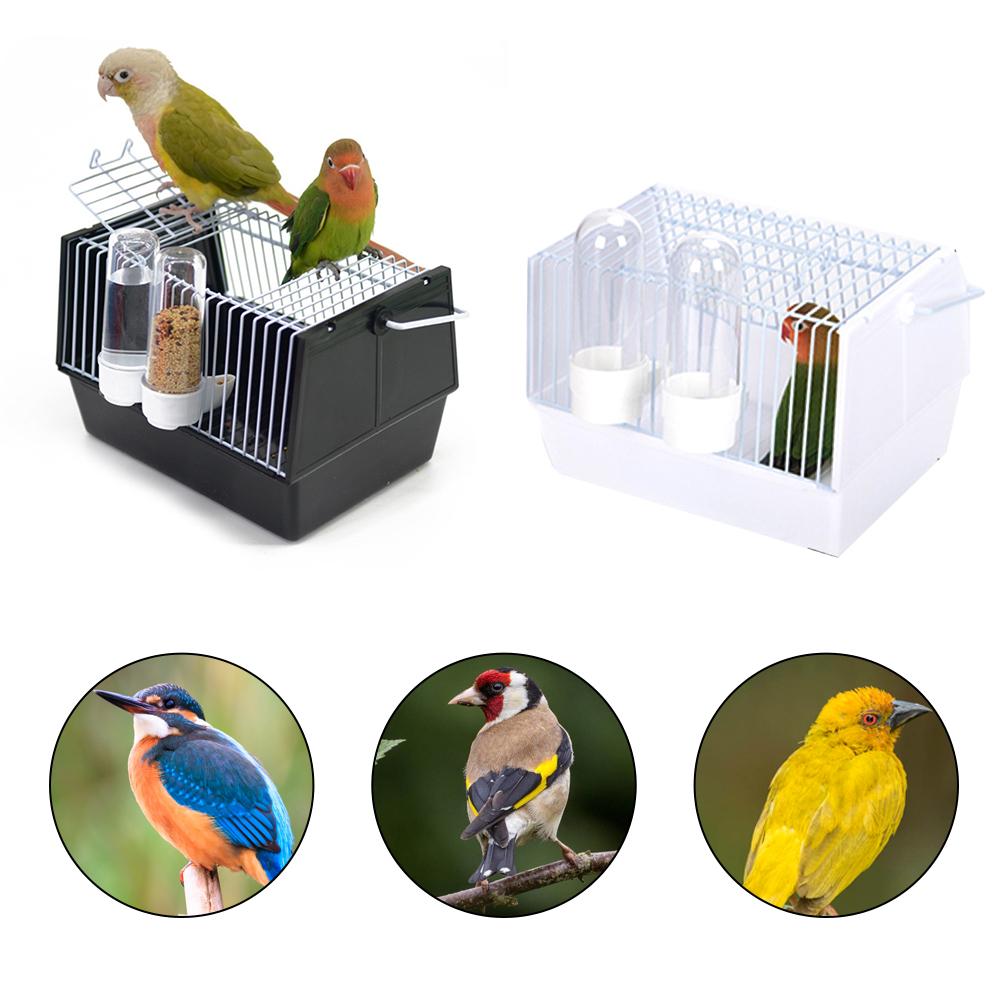 Bird Travel Carrier with 2 Feeders
